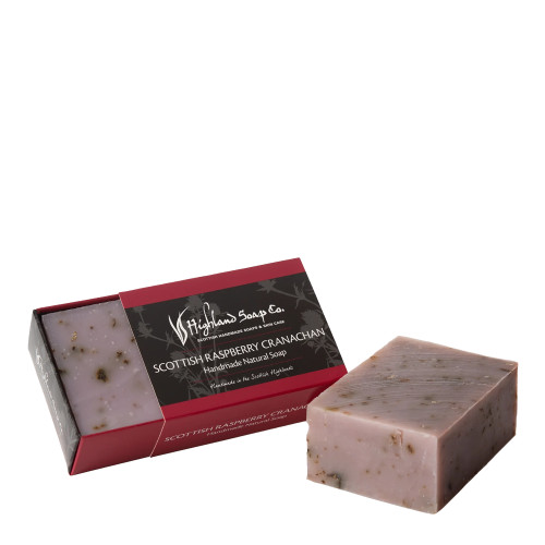 Highland Soap Company Scottish Raspberry Cranachan Soap 190g